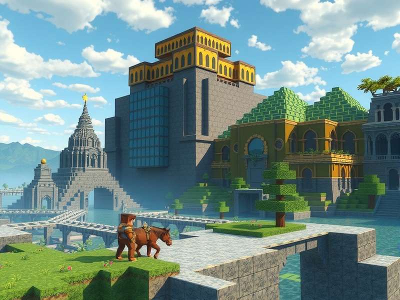 Complex Minecraft Game redstone contraption with circuits, pistons, and levers