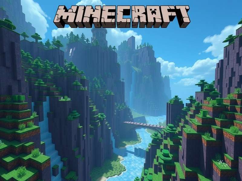 Minecraft cinematic screenshot with characters building