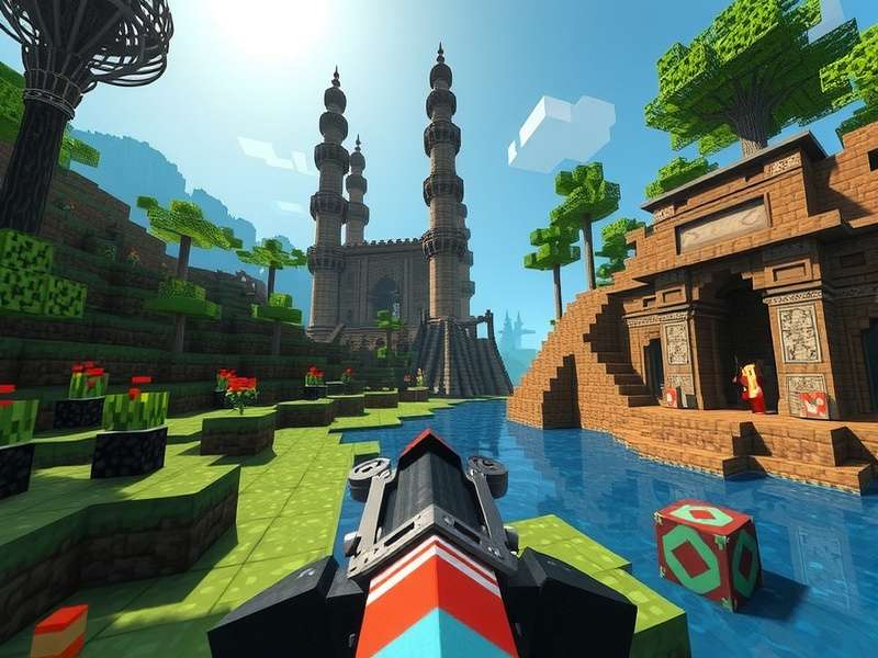 Minecraft Adventure Mode Custom Map with intricate puzzles and parkour challenges