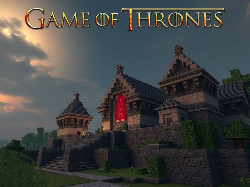 Game of Thrones King's Landing Minecraft build showing detailed castle and city