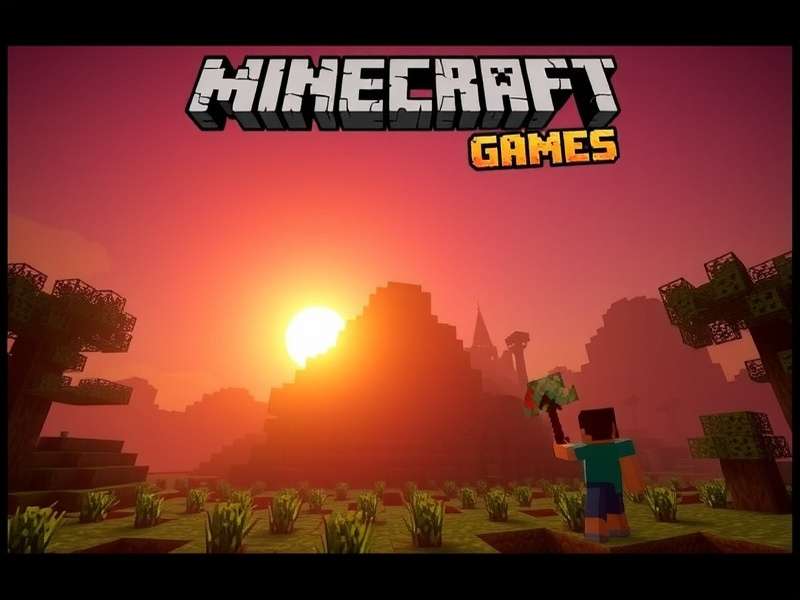 Minecraft game trailer video screenshot showing gameplay