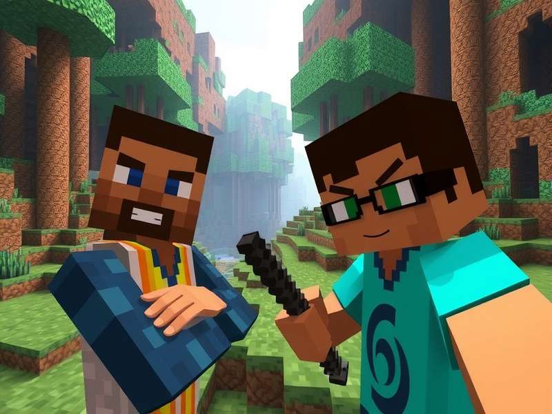 Minecraft player discovering rare diamond gear in a chest with amazing luck