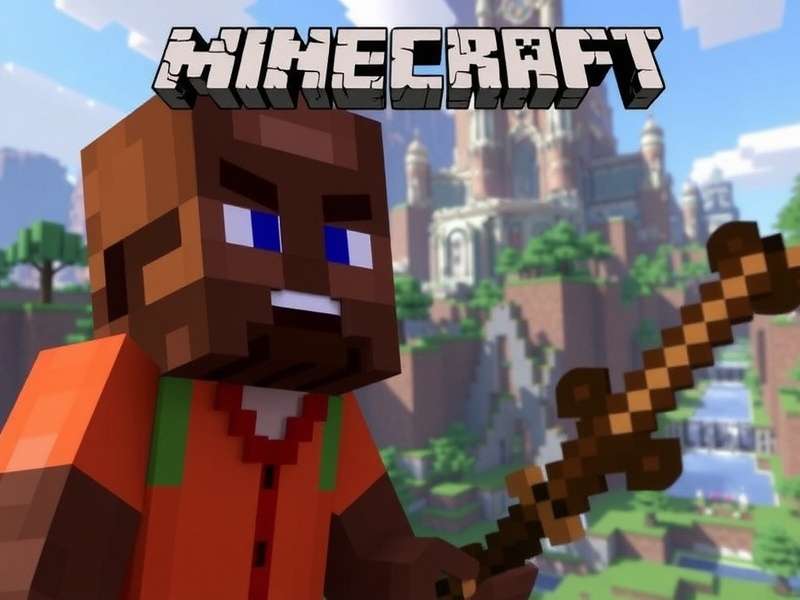 Steve in early Minecraft alpha trailer mining stone
