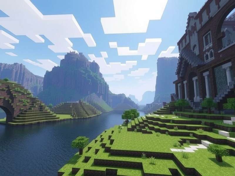 Minecraft map of Winterfell in Game of Thrones style