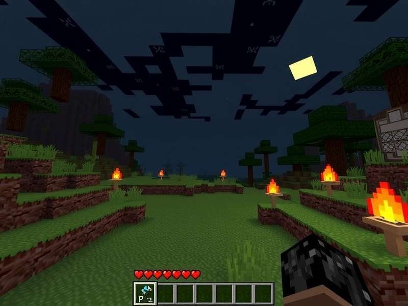 Two players engaged in intense PVP combat in a Minecraft forest