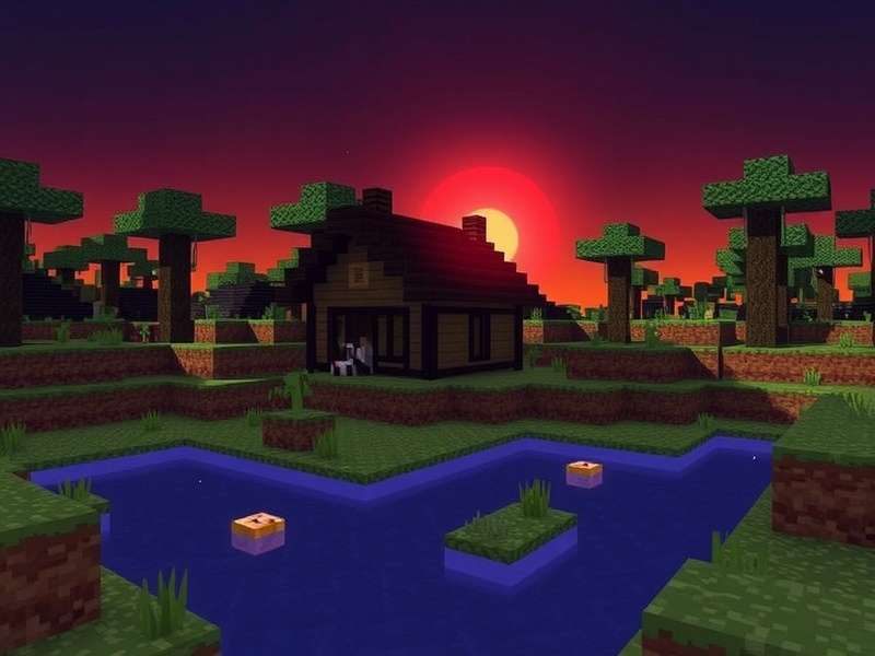 Minecraft bed mechanics showing sleeping player skipping night