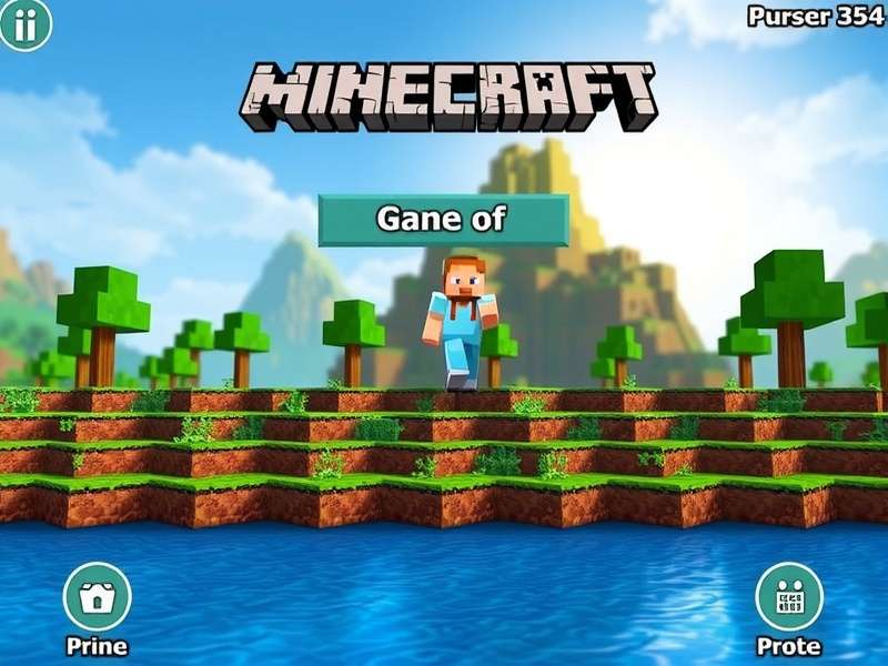 Minecraft gameplay on Nintendo Switch Lite screen