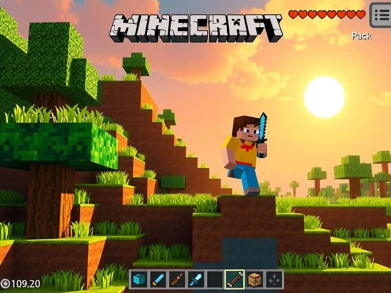 Minecraft Game Free Play - Creative Building Scene