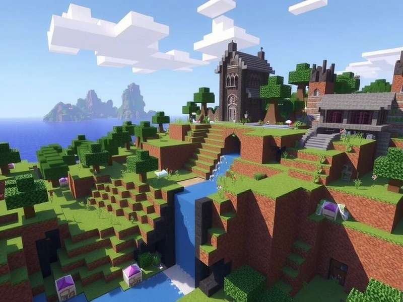 Minecraft landscape showing hidden details and secret areas