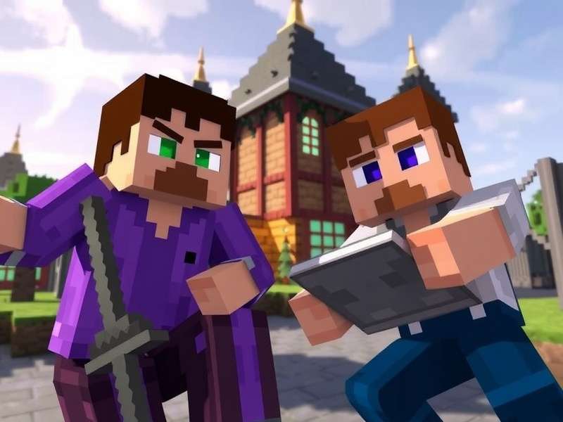 Massive castle built in Minecraft Creative Mode with intricate details and landscaping