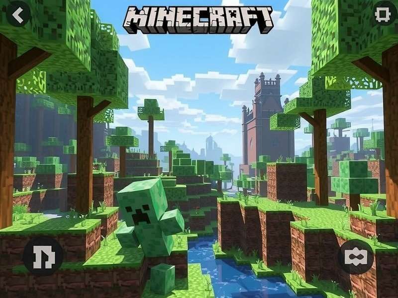 Minecraft free gameplay showing creative building