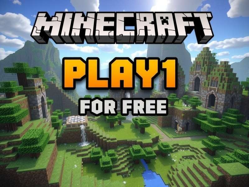 Minecraft free gameplay showing creative building and survival mode