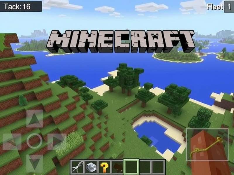 Minecraft gameplay screenshot showing creative building and exploration