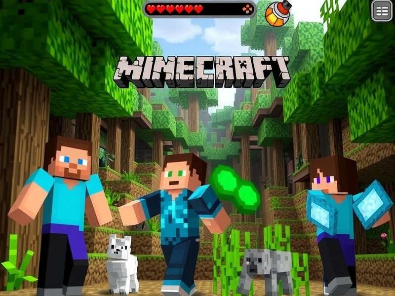 Minecraft landscape showing mountains and a river