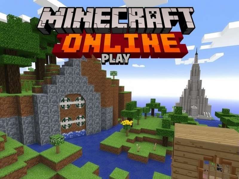 Minecraft players exploring a vast multiplayer world together