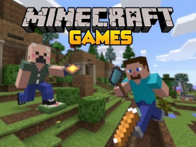 Minecraft gameplay scene showing creative building in a vibrant block world