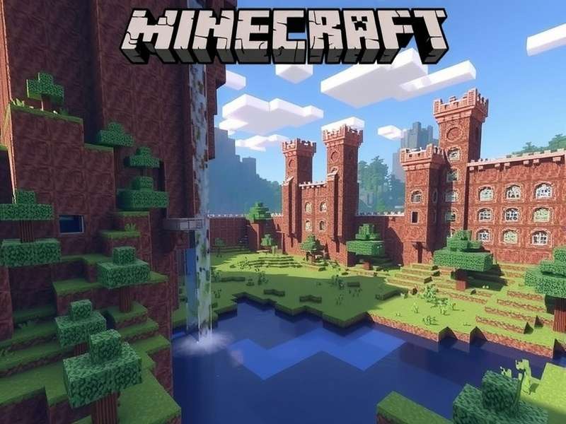 Indian Minecraft players building a massive Redstone contraption with the Taj Mahal in the background