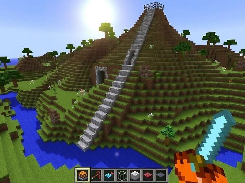 Minecraft For Windows gameplay on a high-end PC with shaders and ray tracing