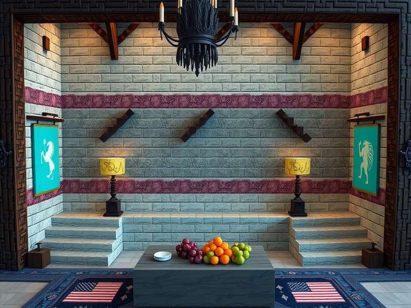 Minecraft Game of Thrones Wall map showing Castle Black and the frozen forest